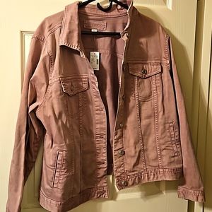 Maurices 2x pink jean jacket NWT